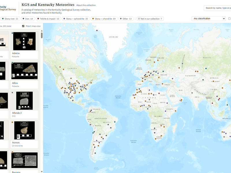 Preview of KGS and Kentucky Meteorites