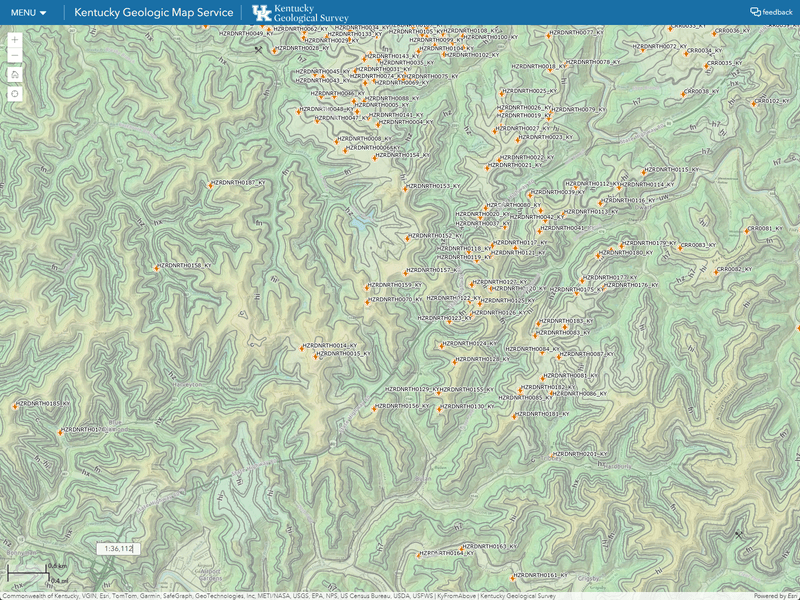 Preview of Coal Information Map - Kentucky Geologic Map Service