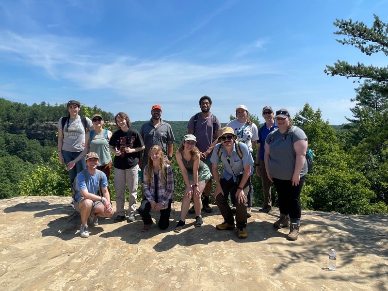 2024 Potter Interns and mentors at Natural Bridge, KY.