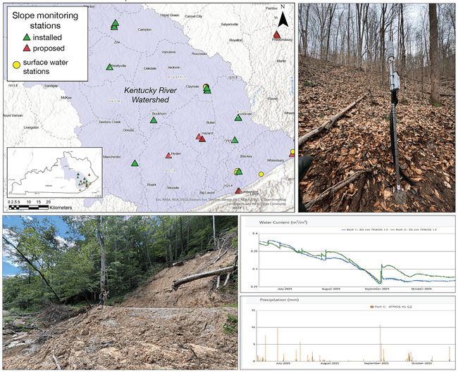 Slope monitoring network for landslide forecast models in southeastern Kentucky featured image