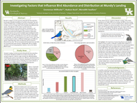 "Investigating Geologic Factors that Influence Bird Abundance and Distribution at Mundy’s Landing" poster