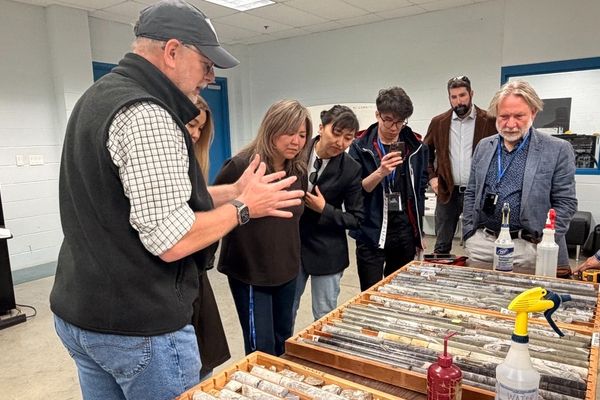 Kazakhstan Scientists Visit KGS Earth Analysis Research Library to Explore Critical Minerals Research