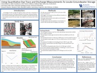 Using Quantitative Dye Trace and Discharge Measurements to Locate Groundwater Storage poster