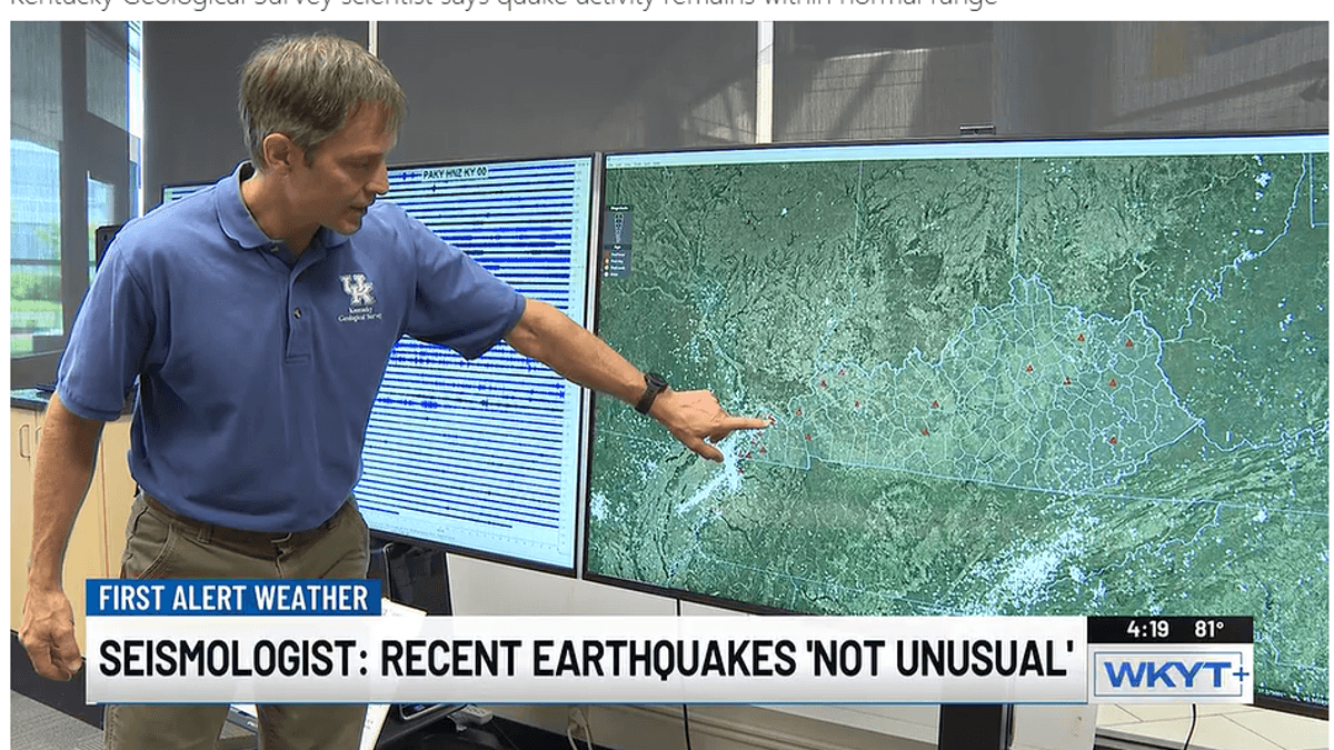 Small Paducah-area earthquake on August 19