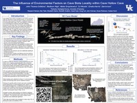 The Influence of Environmental Factors on Cave Biota Locality within the cave poster